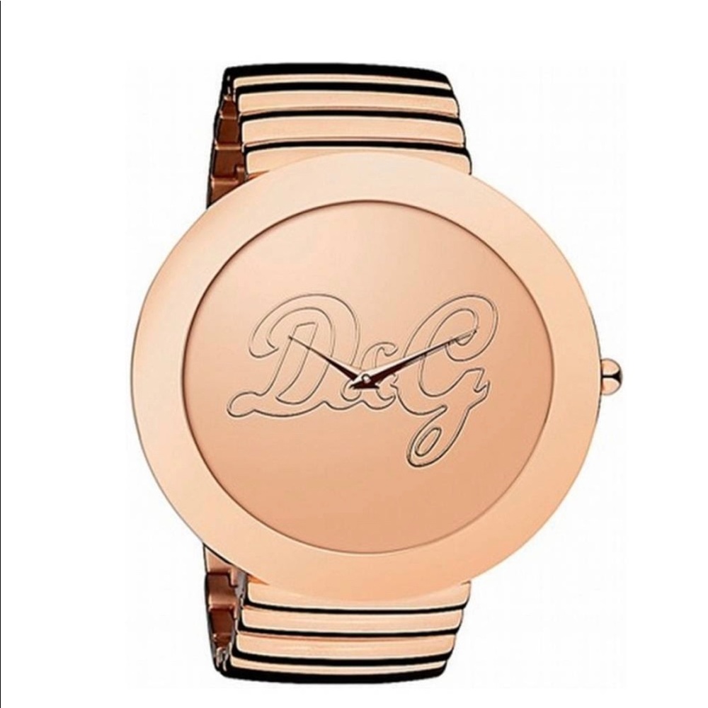 Dolce & Gabbanna rose gold oversized watch